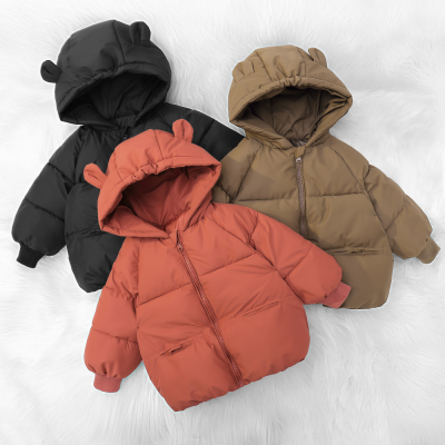  Autumn and Winter Thickened Baby Medium and Older Children's Coats Cotton-Padded Jacket Korean Style Boys and Girls 
