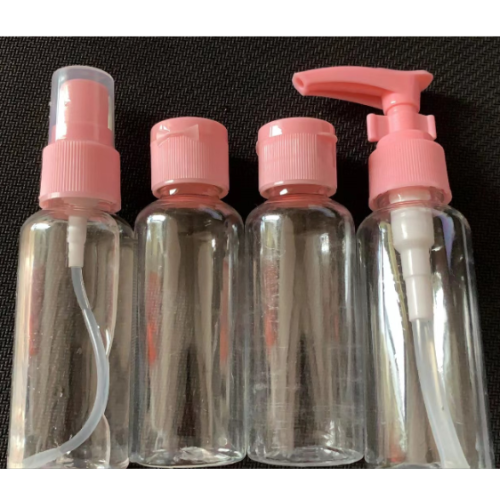 cosmetic travel set sub-bottle plastic bottle spray bottle set 50ml pink spray bottle