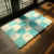 Imitation Rabbit Fur Two-Color Plaid Carpet Floor Mat Bay Window Blanket Living Room Blanket Bedside Blanket  Door Mat