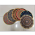 New round Ins Linen Printed Placemat Fine Hemp Printed Water-Absorbing Non-Slip Mat Coaster Mouse Pad 30 * 30cm