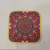 New Square Ins Linen Printed Placemat Fine Hemp Printing Absorbent Non-Slip Mat Coaster Mouse Pad 18 * 18cm