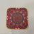 New Square Ins Linen Printed Placemat Fine Hemp Printed Water-Absorbing Non-Slip Mat Coaster Mouse Pad 20 * 20cm