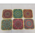 New Square Ins Linen Printed Placemat Fine Hemp Printed Water-Absorbing Non-Slip Mat Coaster Mouse Pad 30 * 30cm