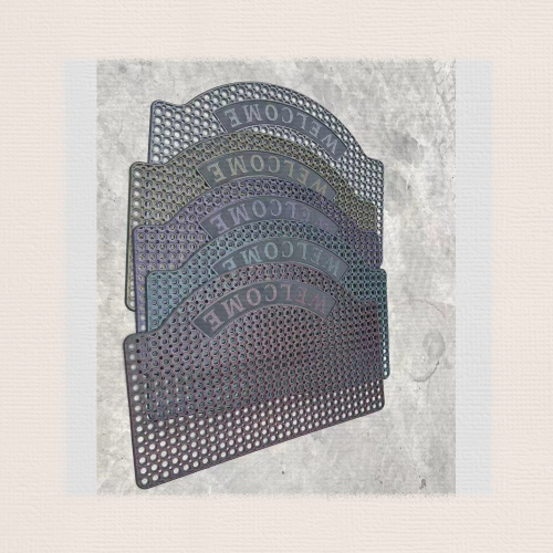 pvc pad round hole door mat kitchen water insulation mat bathroom mat non-slip mat injection molding welcome foot mat mud rug