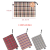 3011 B8 Checkered Cloth File Bag Transparent Mesh Zipper Bag Test Paper Storage Bag for Pupils Stationery