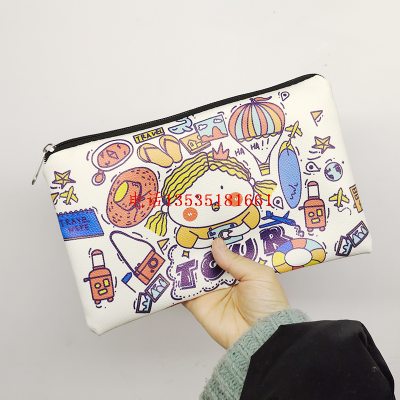 Pencil Case Cosmetic Bag New Ins High Sense Female Simple Business Trip Travel Small Storage and Carrying Large Capacity
