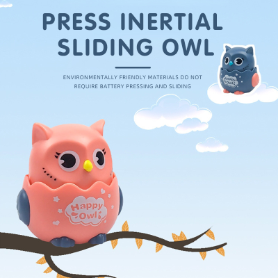 Press Sliding Owl Small Toy Kindergarten Gift Warrior Inertia Children's Toy Stall Wholesale