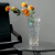 2023 New Light Luxury Crystal Transparent Glass Vase Wholesale Thickened Living Room and Hotel Decorative Ornaments Crafts