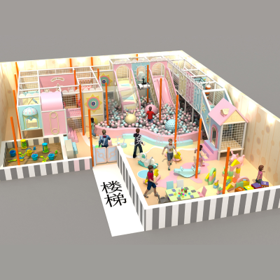 Large and Small Naughty Castle Mall Atrium Children's Customized Indoor and Outdoor Outdoor Trampoline Slide Amusement Park Equipment