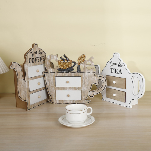 跨境收纳抽屉摆件木质家居复古工艺品diy摆件节日工艺品厂家批发