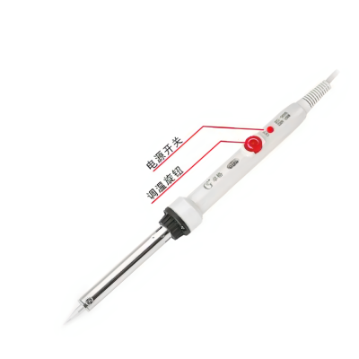 60W Adjustable Temperature Electric Soldering Iron with switch Ceramic Printing Heating Core Factory Direct Sales
