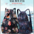 Flower Cloth Waterproof Pull-Belt Backpack Bags Leisure Large Capacity Travel Backpack Portable Outdoor Drawstring Bag