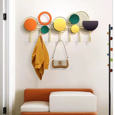 Simple Fashion Hook Hallway Sticky Color Punch-Free Coat Hook