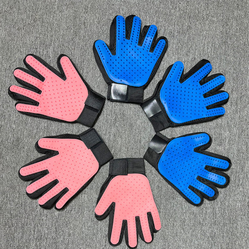 现货直发撸猫手套宠物按摩去浮毛梳毛撸猫神器除毛手套猫狗通用