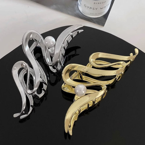 小众冷淡风设计发夹女后脑勺鲨鱼夹ins2023新款高端盘发抓夹大号