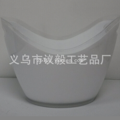 Cross-Border Transparent Black Blue， White and Red 4L Ingot Ice Cube Beer Red Wine Fruit Champagne Bucket Manufacturer Quantity Discount