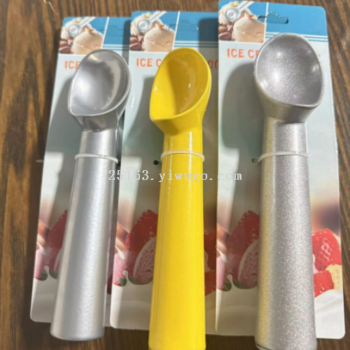 wholesale self-melting ice-cream spoon ice-cream spoon fruit ball scoop watermelon fruit scoop household aluminum alloy ice scoop