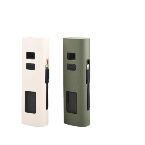 新款多功能自行车灯充电宝带侧灯警示灯数字电量显示多带强磁电筒