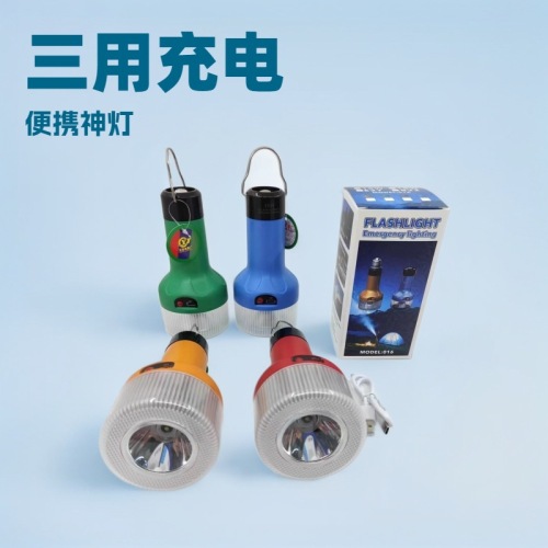 多功能手电筒灯灯泡户外灯三用充电家用露营灯便携应急LED节能灯