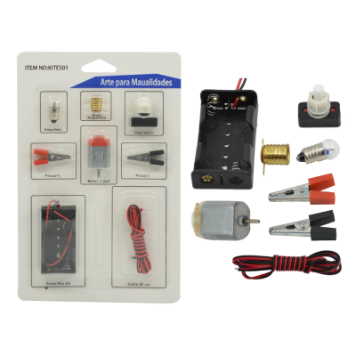 Circuit 8-Piece Set (Suction Card) Kit De Circuito Electrico Escolar