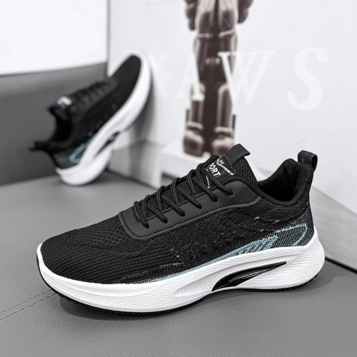 foreign trade mesh men‘s breathable shoes autumn and winter new flying woven fashion running shoes men‘s casual sports shoes factory wholesale