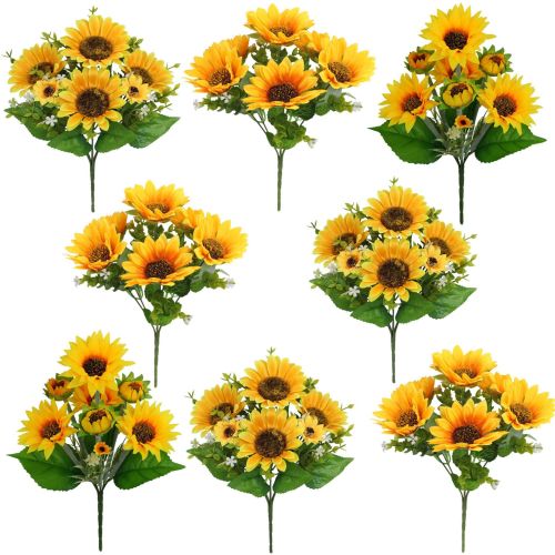 仿真花向日葵仿真太阳花婚庆婚礼家居装饰假花拍摄道具摆件批发