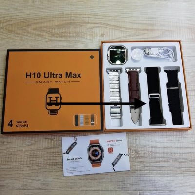 H10 Ultra Max Bluetooth Calling Heart Rate Sports Information Reminder Smart Watch