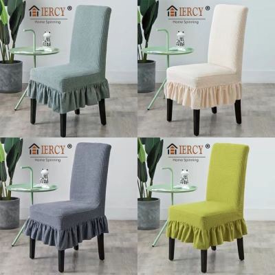 [Elxi] Suitable for All Seasons Hotel Chair Cover Skirt Chair Cover Elastic Thickening Dining Table Chair Cover Home Seat Cover
