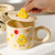 Ceramic Cup ceramics mug  Breakfast Cup Office Home Couple Water Cup Toast Cup Panda mug.