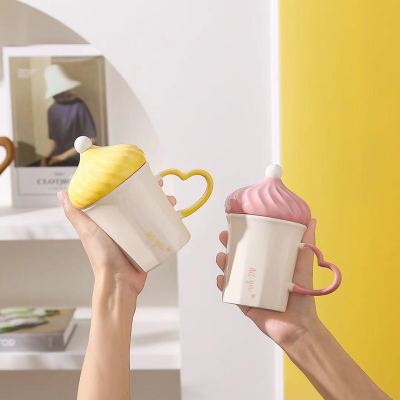 Ice cream cup ceramic cup ice cream mug juice mug coffee cup milky tea cup ..