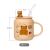 Bear Cup with straw ceramic cup Chaozhou factory direct sales Cup cartoon mug drinking cup gift Cup.