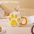 Cat-paw mug ceramic cup with straw shaped cup creative cartoon Cup Cat Cup..