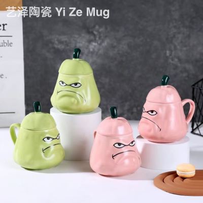 Bitter gourd cup ceramic cup mug cross-border hot sale shaped cup...