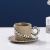 Coffee cup bright silver pearl chain coffee set mug ceramic cup afternoon tea cup light luxury Cup.