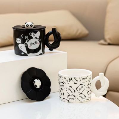 Panda mug ceramic cup cartoon mug coffee mug