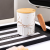 Wooden Handle Cup Ceramic mug  Nordic Style Mug Simple Neutral Cup Couple's Cups Gift Cup