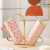 Valentine's Day Ceramic Cup Peach Heart Coffee Cup Iron Shelf Mug Couple's Cups Set Light Luxury Water Cup.