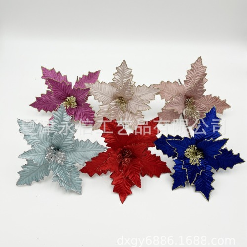 圣诞树专用圣诞花头,各种颜色均可选择,欢迎选购