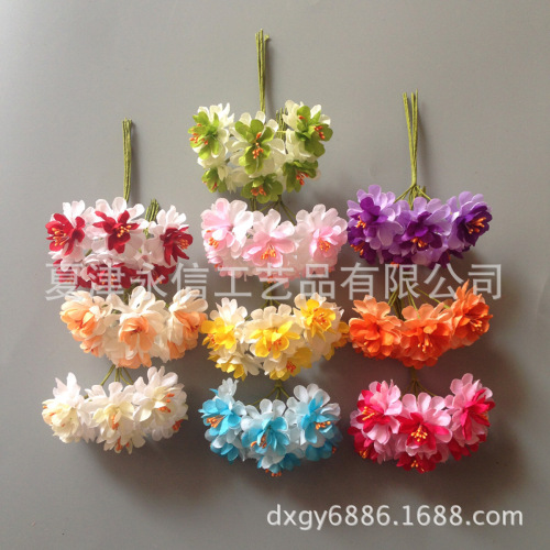 库存处理 仿真菊花 布菊花，头环花环编织材料 DIY花环材料