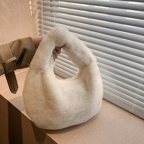 今年流行爆款冬季毛绒绒包包女包2024新款秋冬百搭时尚手提毛毛包