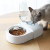 Pet Drinking Water Dining Bowl Cat Basin Dog Bowl Stainless Steel Anti-Tumble Double Bowl Automatic Drinking Water