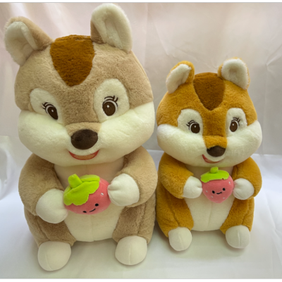 New Greedy Squirrel Doll Strawberry Squirrel Doll Boutique Doll Plush Toys
