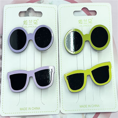 New Glasses Press Clip Two Suit Series Press Clip Korean Simple Cute New Series Little Girl Press Clip