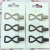 New Milk Tea Color Coffee Color Series Press Clip Ins Popular Series Press Clip Three Press Clip Sets Simple All-Matching Style