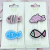 New Series Two a Pair of Hairclips Colorful Fish Shape Press Clip Set Colorful Fantasy Series Press Clip Little Girl