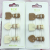 New Three Press Clip Series Coffee Color Frosted Ins Little Girl Series Milk Tea Press Clip Three Spoon Shape