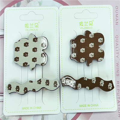 New Two Acrylic New Press Clip Series Ins Two Simple and Generous Simple New Acrylic Press Clip