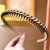 2023 New Toothed Non-Slip Headband Female Headband Hair Hoop Hair Tie Headdress Hair Travel Hairband Plastic for Face Wash