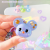 Creative Dopamine Colorful Crystals Bear Keychain Cute Cartoon Pendant Couple Schoolbag Pendant Bag Accessories Gift