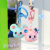 Creative Dopamine Colorful Crystals Bear Keychain Cute Cartoon Pendant Couple Schoolbag Pendant Bag Accessories Gift